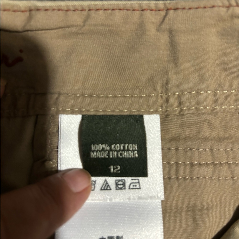 Vintage Eddie Bauer 2pc skirt and jacket set tan size 12 safari style - Picture 14 of 15